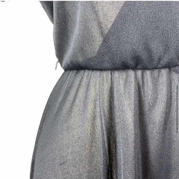 Black vintage 1970s sheer disco dress s/m - Picture 9 of 11